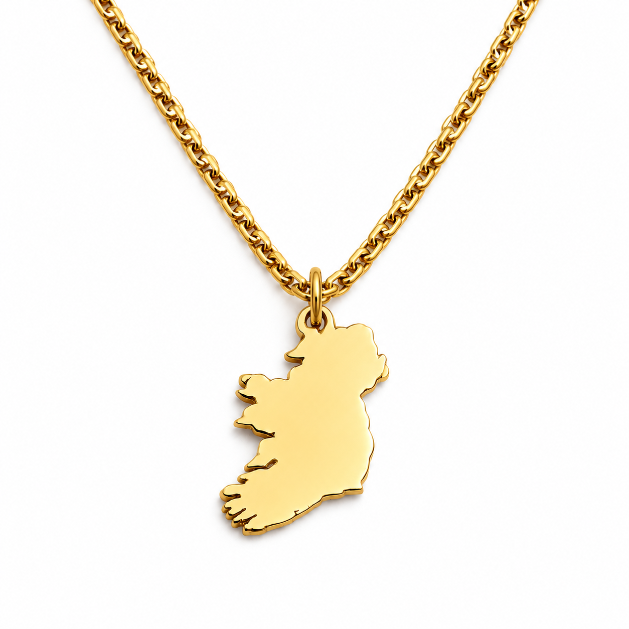Men’s Ireland Map Necklace