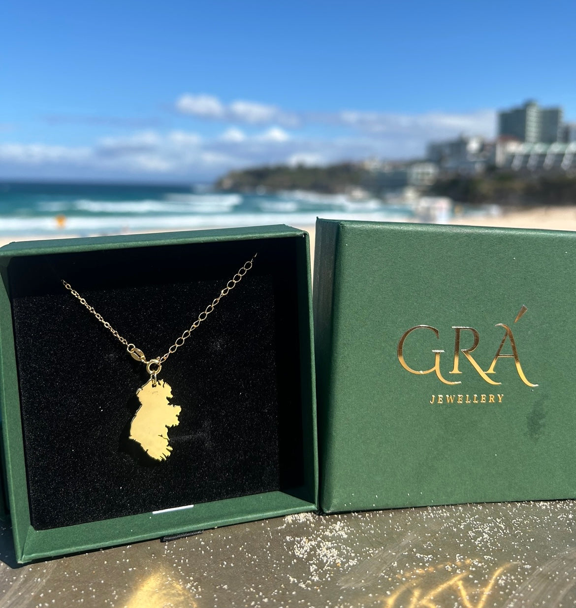 Ireland Map Necklace